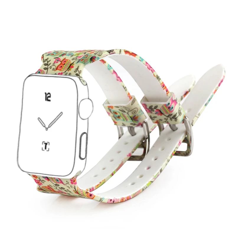 Bemorcabo для Apple Watch Band мягкий силиконовый спортивный стиль мужчин и женщин ремешок