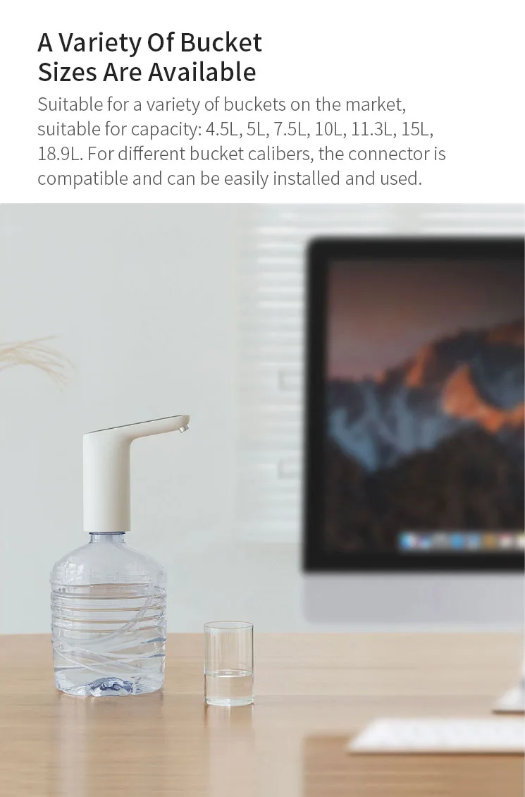 YOUPIN Мини автоматический USB сенсорный датчик переключатель водяной насос перезаряжаемый Электрический диспенсер для воды