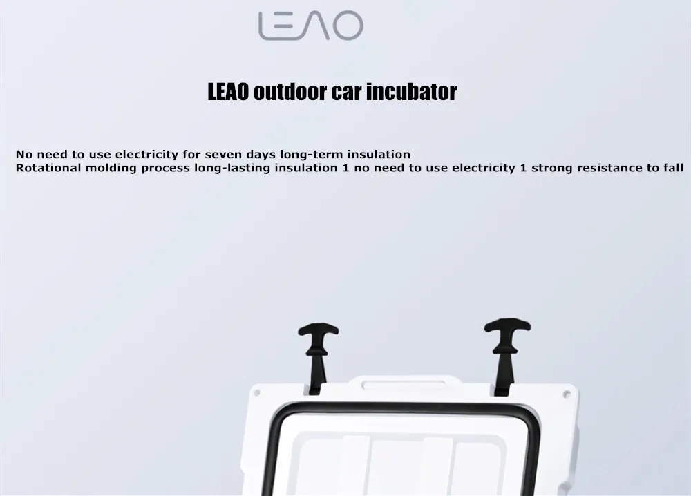 Xiaomi LEAO 22.5L портативный уличный автомобильный инкубатор без мощности Безопасный/долгое время сохраняет температуру автомобильный комплект для спорта на открытом воздухе путешествия