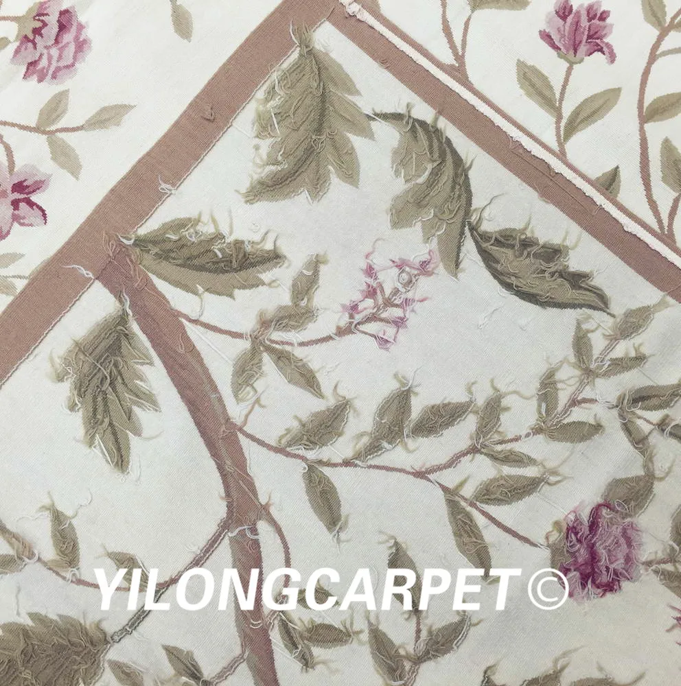 Yilong 9'x12' large handmade 100% new zealand wool aubusson rug and carpet (Au20-9x12) | Дом и сад