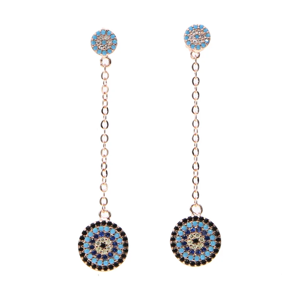 Женские серьги гвоздики из розового золота с фианитом|earrings jewelry|colorful stud earingsstud
