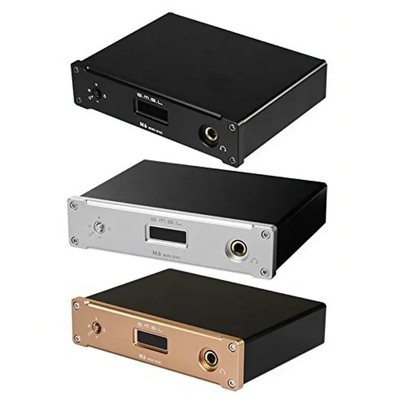 Старый SMSL M6 Hi-Fi ЦАП AK4390 PCM 32 бит/384 кГц цифро-аналоговый преобразователь с усилителем для наушников RCA 6,35 мм разъем выход