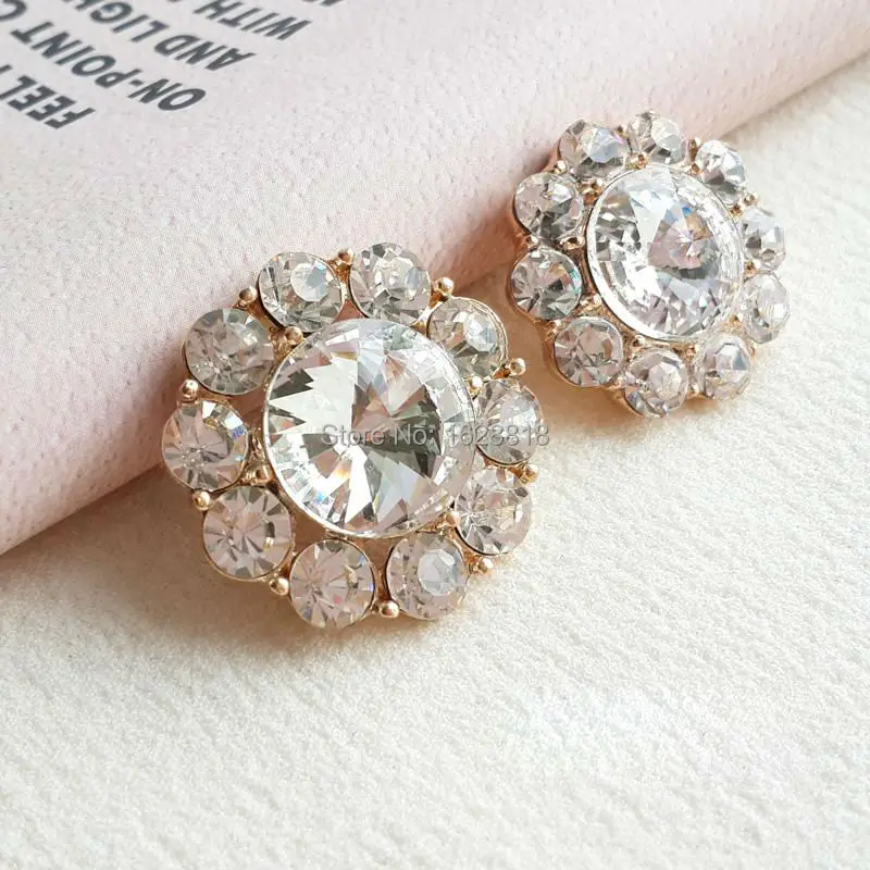 Эксклюзивные ювелирные украшения броши 50 шт./лот круглый rhinestone свадебные кнопка