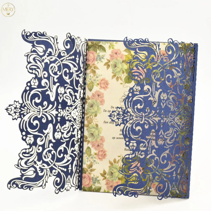 

Luxurious india style laser cut wedding invitaion card