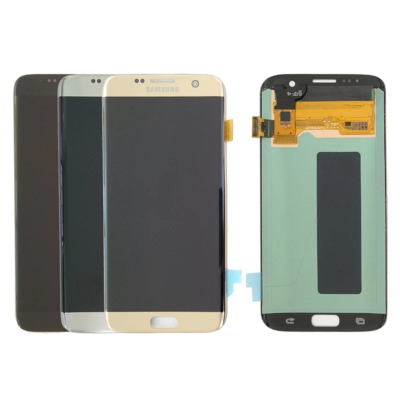 Для samsung Galaxy S7 EDGE G935 G935F Super AMOLED ЖК-дисплей + сенсорный экран дигитайзер сборка