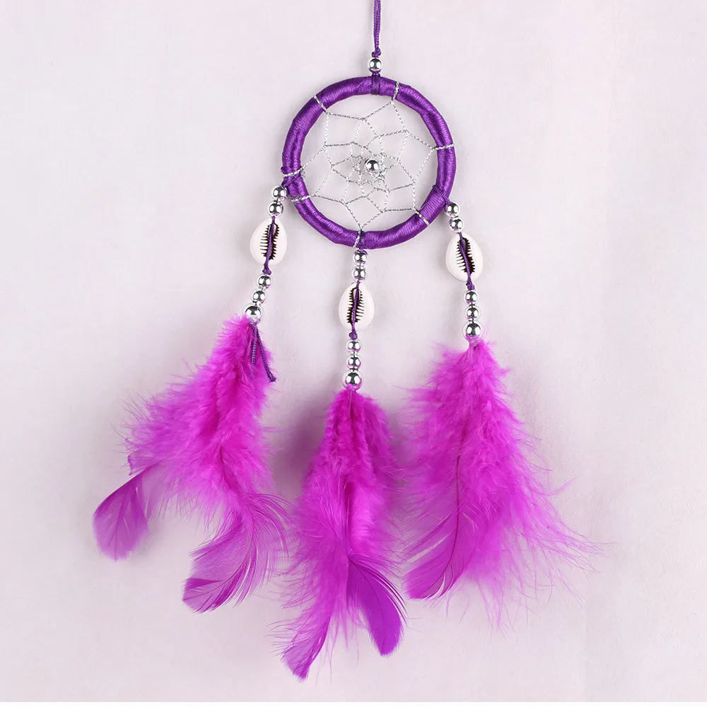 dreamcatcher Indian style net wind-bell household hanging craft gifts ornament car hang decoration dream catcher blue pink withe | Дом и сад