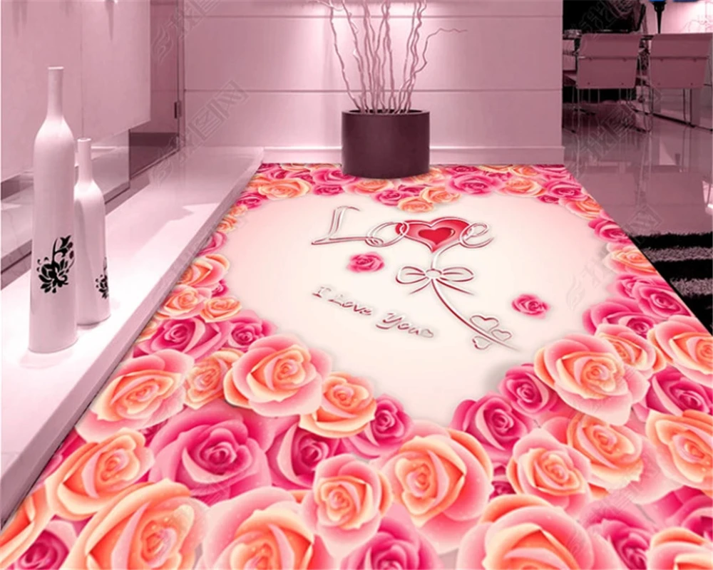 

beibehang Customized personality decoration papel de parede 3d wallpaper Nordic minimalist rose children's room decorations