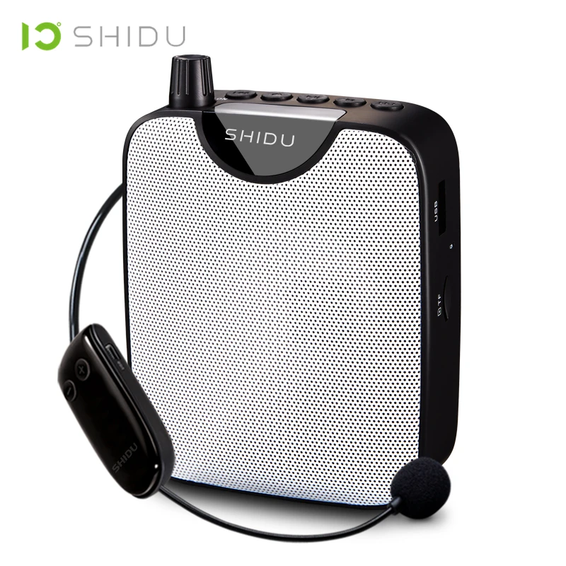 Портативный мини Усилитель голосового сигнала SHIDU UHF FM стерео радио Hi Fi AUX аудио