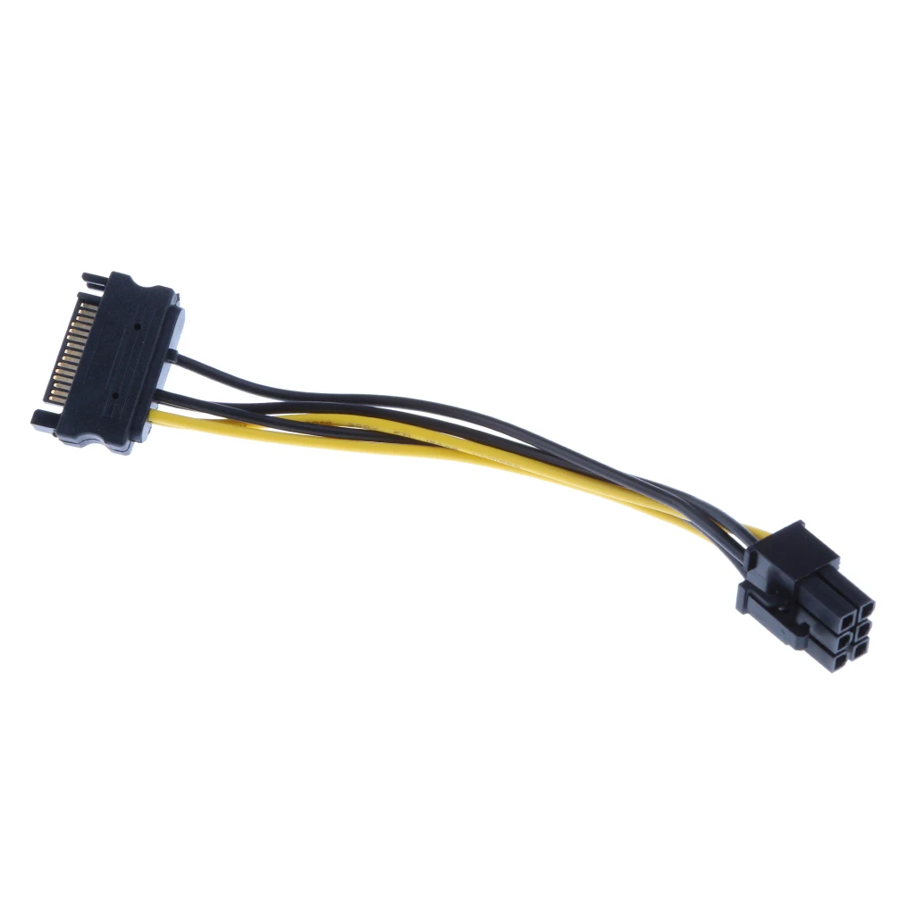 2 шт. 15pin SATA питания 557 6pin PCIe PCI e видео Экспресс адаптер кабель|cable power|pci-e expresspower |