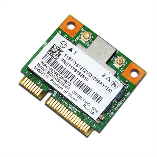 ,   Wlan-  BCM943225HM 802.11n Half Mini PCI-E  Lenovo Thinkpad FRU71Y8138910