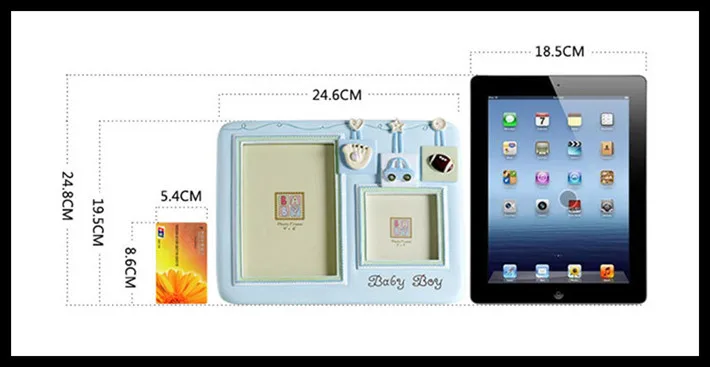 Розовая синяя детская фоторамка современные фоторамки для настенного подвеса