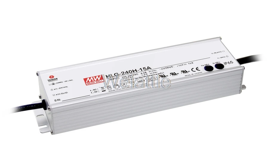 

MEAN WELL оригинальный HLG-240H-54B 54V 4.45A HLG-240H 54V 240,3 W IP67 одиночный выход LED PMW затемняющий драйвер Источник питания B Тип