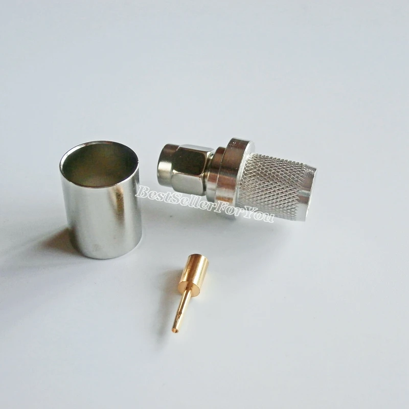 1 шт. стандартный штекер (гнездовой контакт) обжимной радиочастотный разъем для