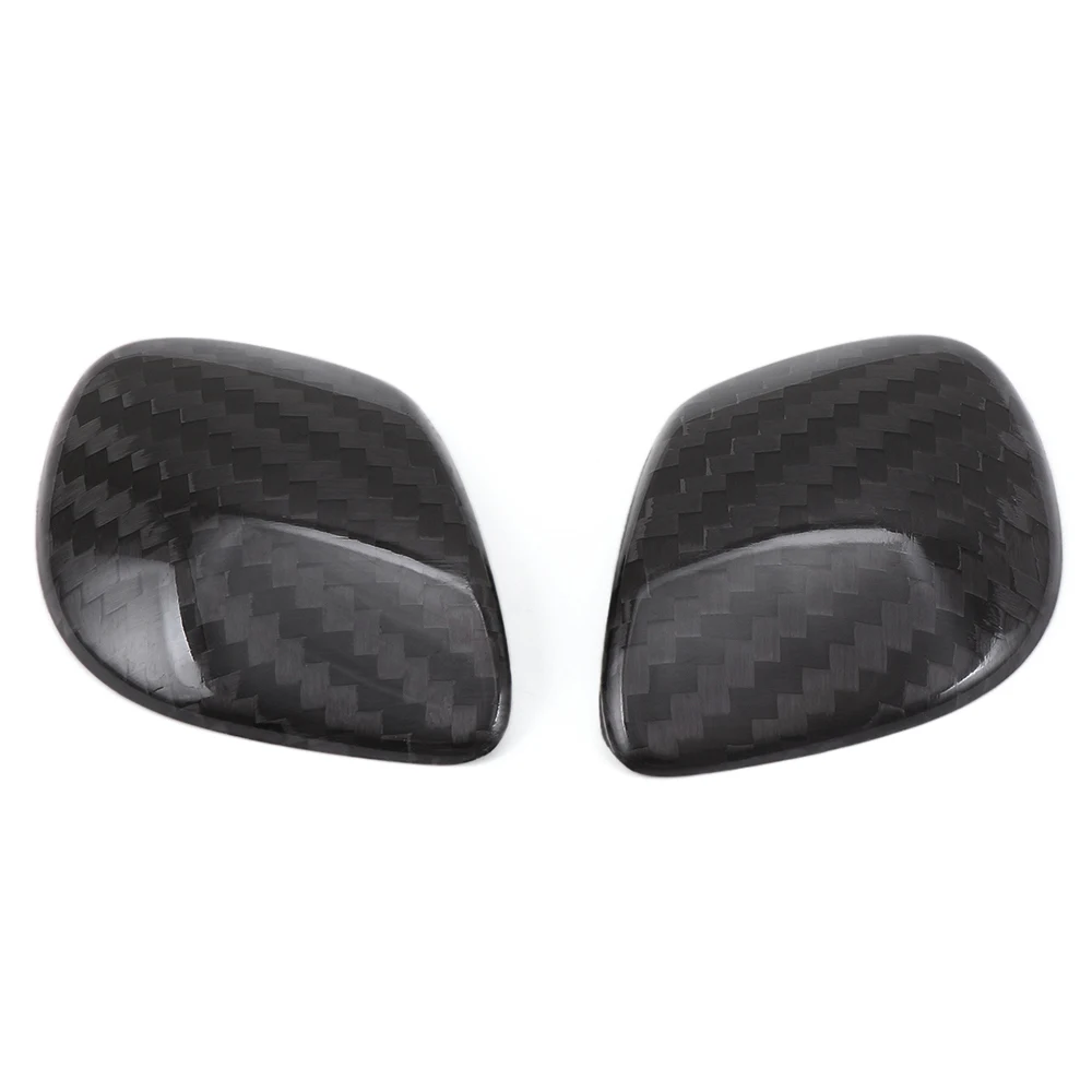 2 шт. углеродное волокно ручка переключения передач головная Накладка для Volkswagen VW Golf 7 Mk7 GTI GTE VII 2014 2017|fiber