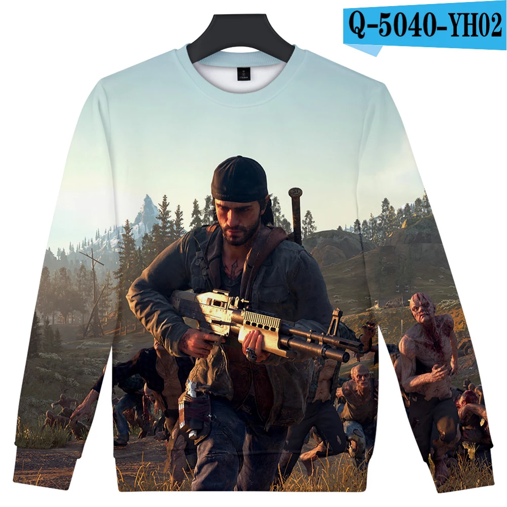 Модные days gone толстовка мужская Круглый воротник с длинными рукавами Толстовка days gone игры Harajuku топ с принтом в стиле хип-хоп толстовка - Цвет: 3D