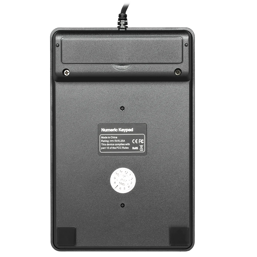 USB Проводная цифровая клавиатура механическая с 19 клавишами Водонепроницаемая