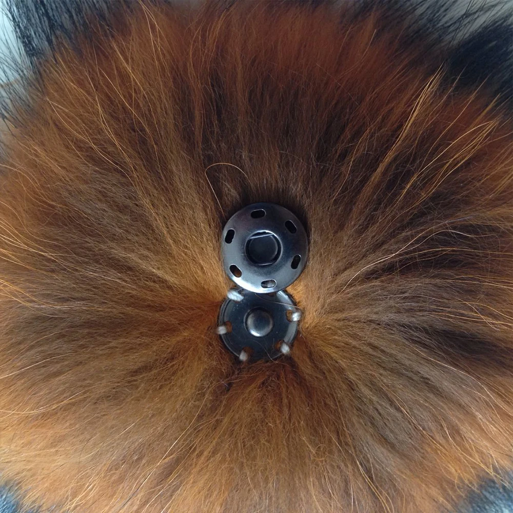 10 шт. в комплекте 13 см меховой брелок из натурального меха енота шапка помпон для