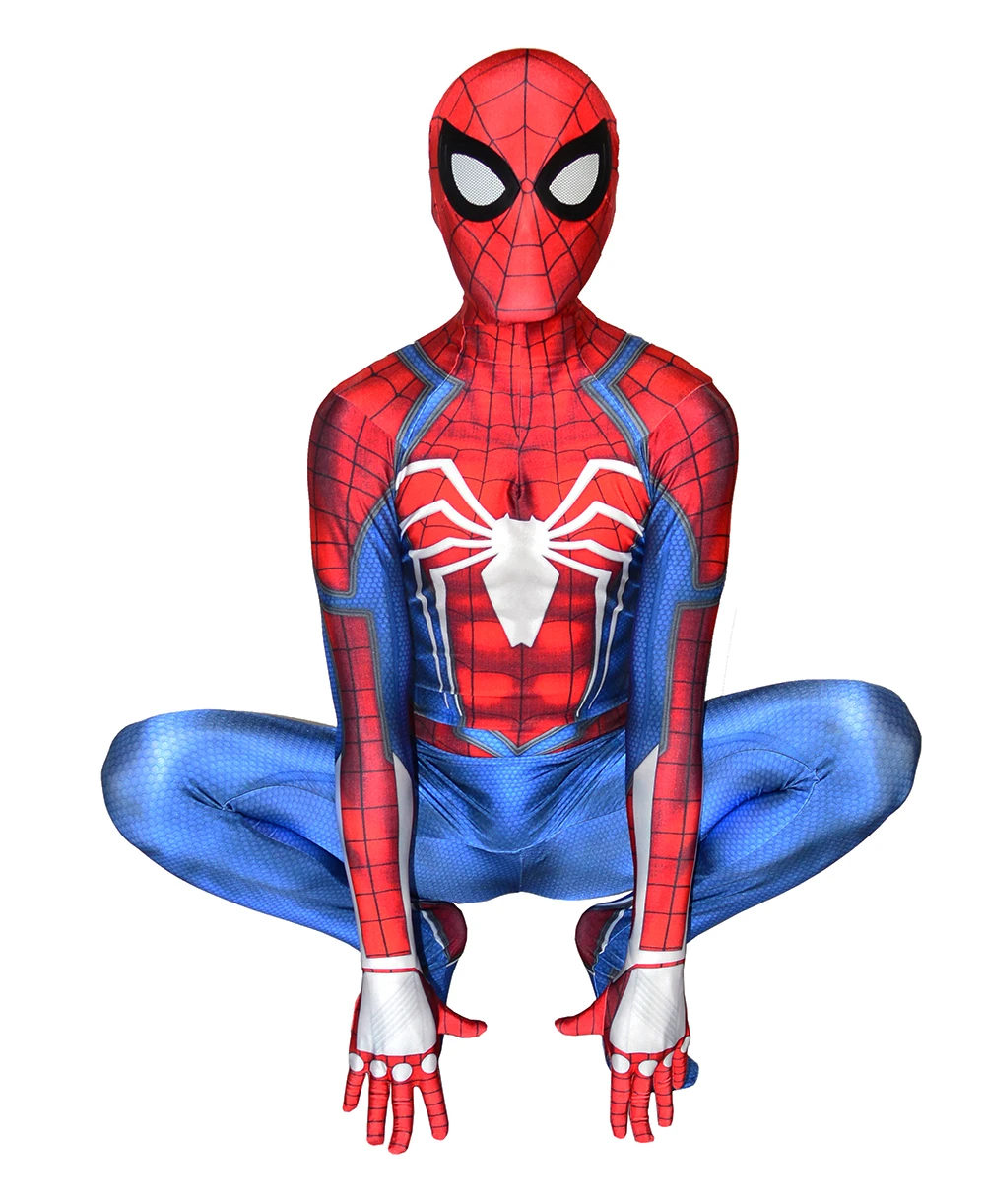 Игра PS4 костюм Человека паука спандекс Хэллоуин косплей зентай боди 3D принт Insomniac