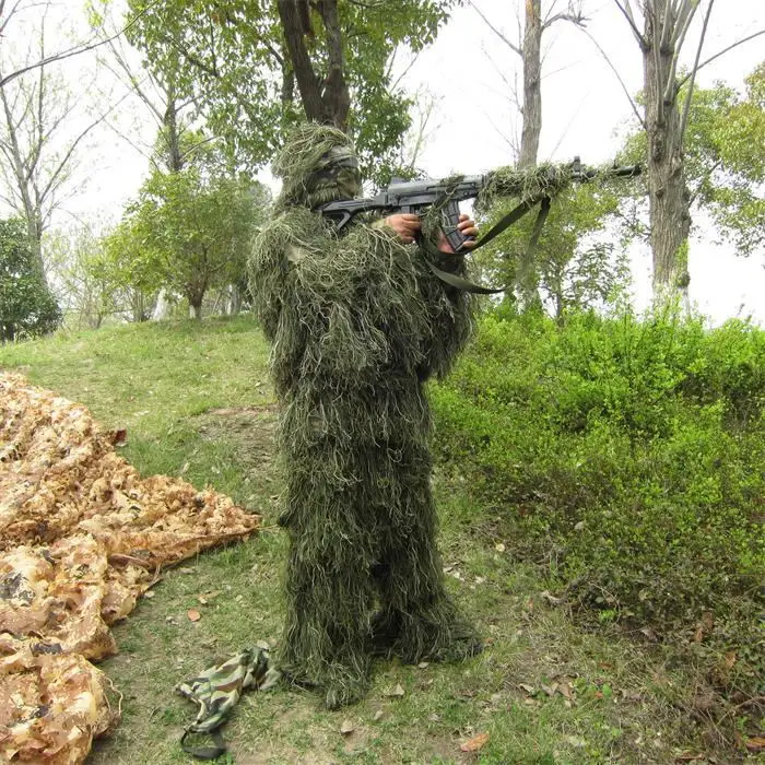 

Дышащий снайперский капюшон Камуфляжный головной убор для Ghillie костюм противомоскитная сетка капюшон головной убор Ghillie Viper капюшон