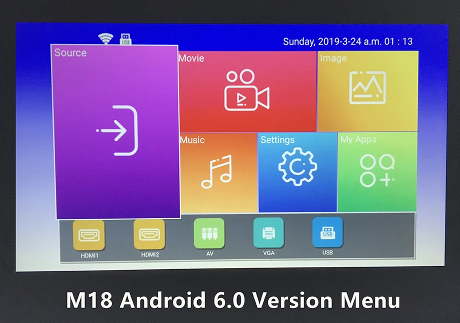 SmartIdea M18 встроенный 1920x1080 Full HD проектор светодиодный 3D проектор для домашнего кинотеатра 5500 люмен Android видео игра lcd 1080P проектор
