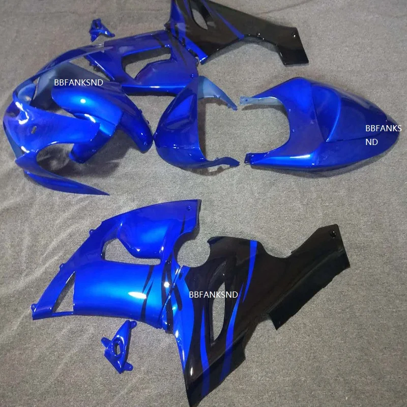 Комплекты обтекателей высокой инжекции 100% подходят для Kawasaki NINJA ZX 6R 2005 2006 черный
