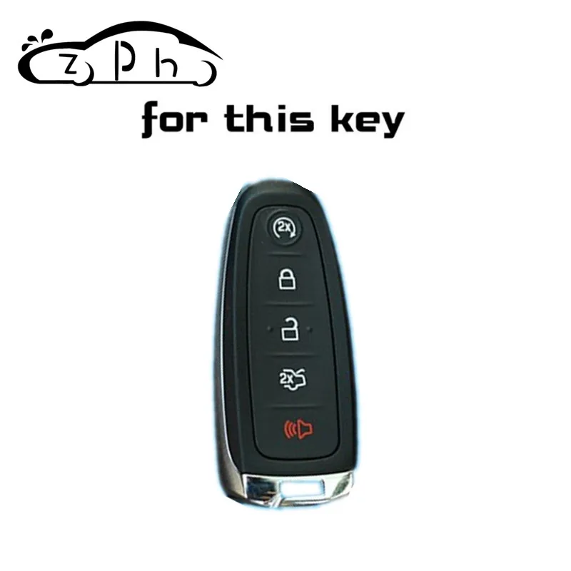 5 кнопочный силиконовый чехол для ключей Ford Escape Explorer Edge Flex Focus aurus Lincoln Mks Mustang