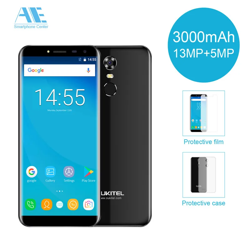 OUKITEL C8 4G 5 дюйма соотношением сторон 18:9 MTK6737 4 ядра 2 Гб Оперативная память 16