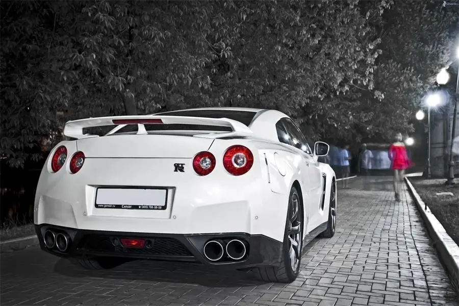 Черно-белые обои на заказ Постер GTR для автомобиля автомобильные наклейки стену