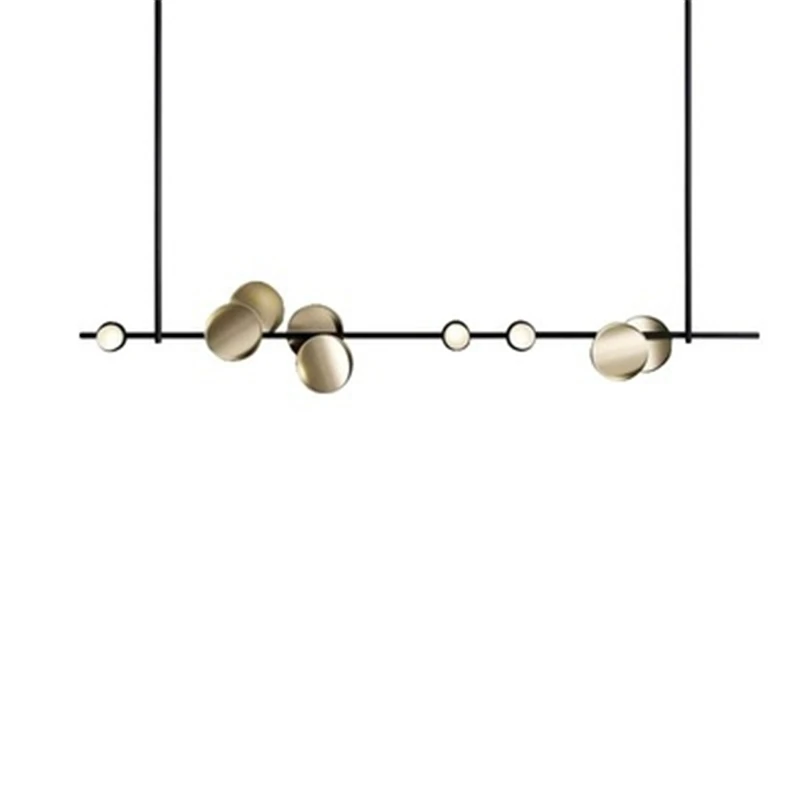 Nordic Designer Post-modern Dinner room Creative Hardware Restaurant Pendent light Art Villa Model Room Living pendent lamp | Лампы и