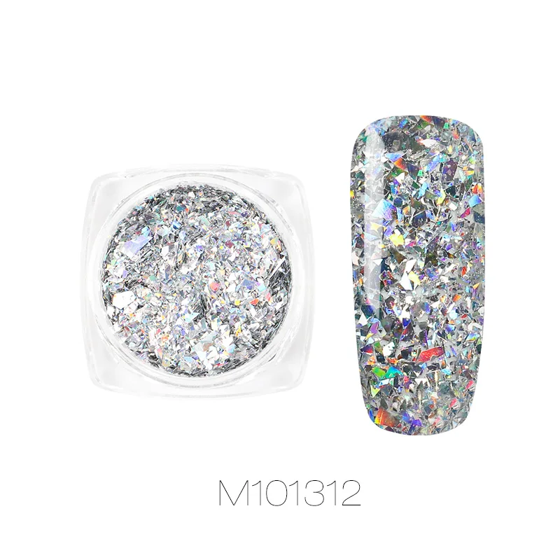 M1013012 ROSALIND Блестки для ногтей хромированная пудра для ногтей Тонкий голографический блестящий для ногтей для гель-лака пигмент пыль зеркало для маникюра - Цвет: M1013012
