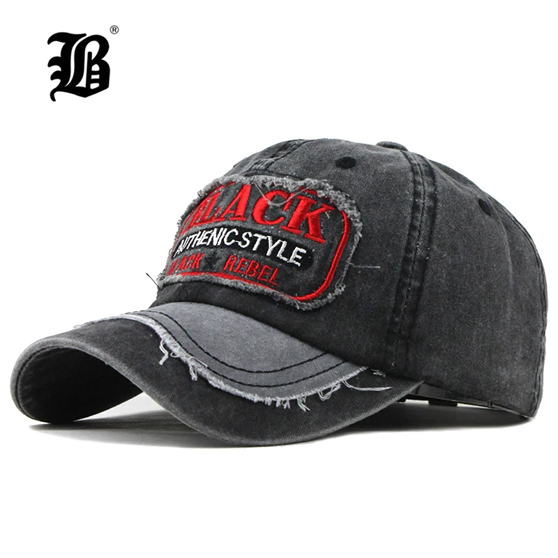 

Бейсболка FLB для мужчин и женщин, брендовая Кепка-тракер с винтажной вышивкой, черная шапка, s F316