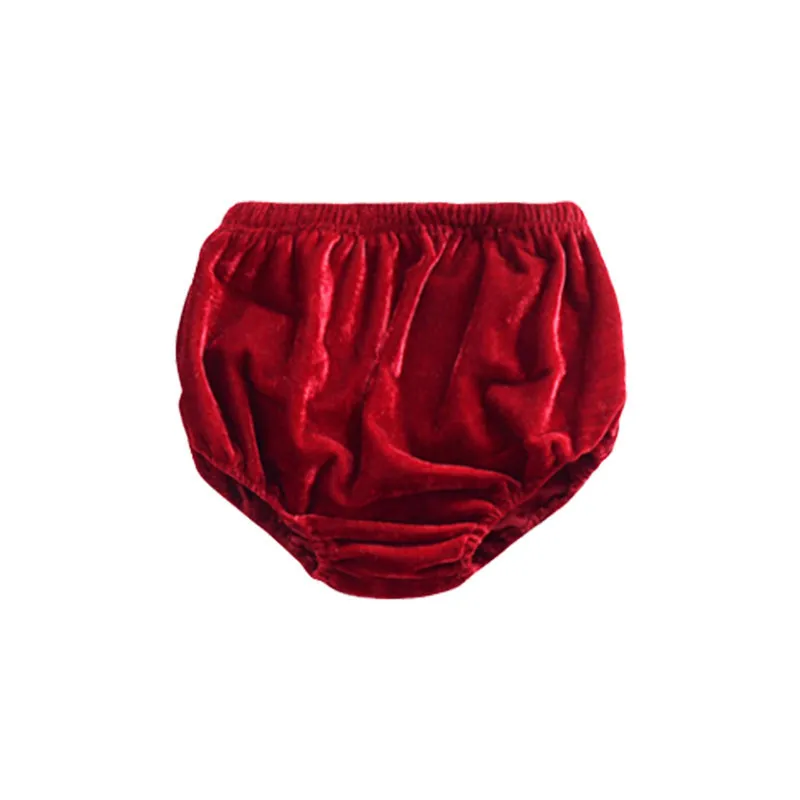 Deep Red Вельветовые Штаны для маленьких девочек, детские шаровары для девочки, шорты короткие трусы подгузники, трусики летние детские костюмы для девочек - Цвет: Deep Red