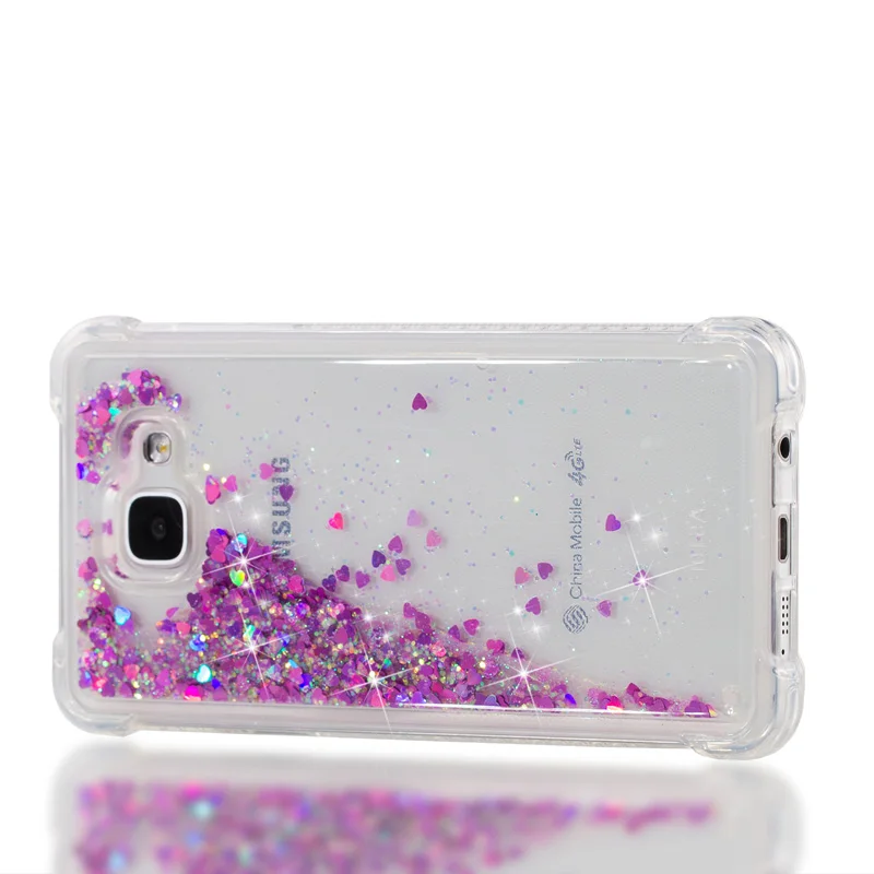 

Antiknock Glitter Quicksand Soft TPU Silicone Phone Cases Cover Shell for Samsung Galaxy A3 A5 2016 A7 2017 A8 Plus 2018 Case