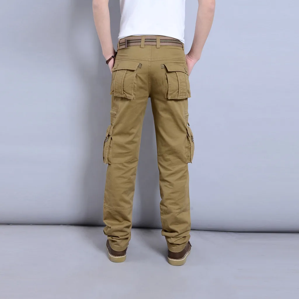 Мужские тактические брюки карго SWAT военные хлопковые с множеством карманов