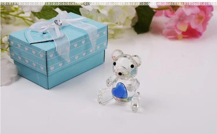 50 шт. Хрустальный плюшевый мишка в подарочной коробке Сувениры и подарки для