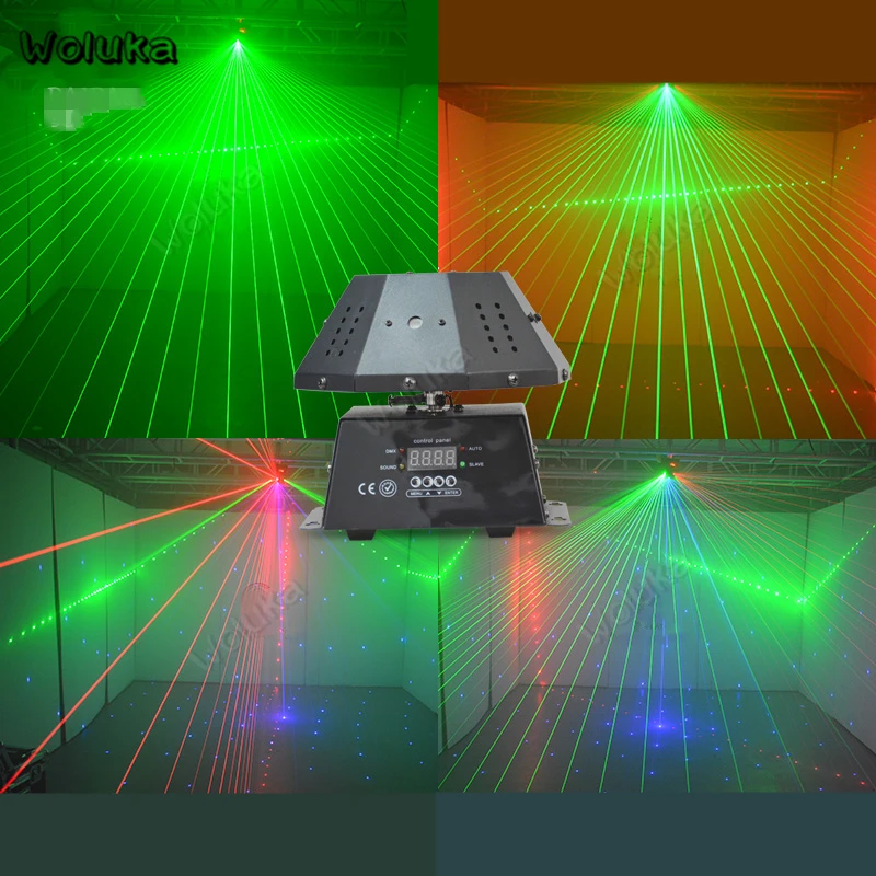 Дискотечный лазерный мини светильник RGB со вспышкой полноцветный вращающийся
