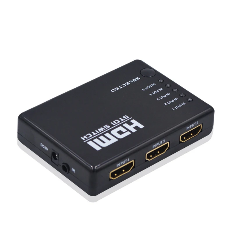 AIXXCO 5 портов HDMI переключатель разветвитель концентратор с ИК пультом