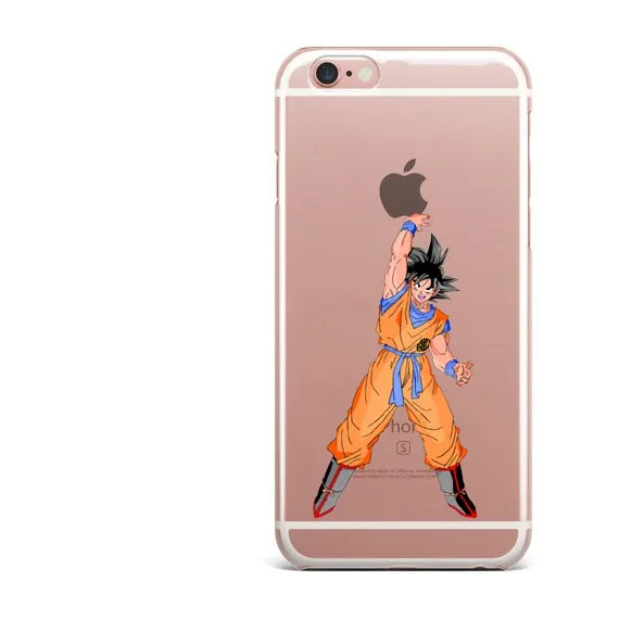 Dragon Ball Z телефонные чехлы для iPhone X XR XS MAX Супер Saiyan Goku Dab прозрачные чехол для iPhone 5 5S SE 6 6splus 7 7Plus 8 8 Plus - Цвет: TPU