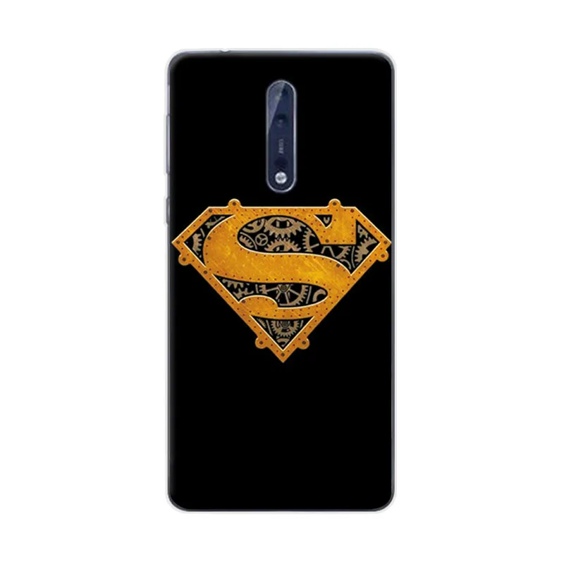Очаровательный чехол для телефона Marvel Hero Captain America Nokia 8 Железный человек Звездные