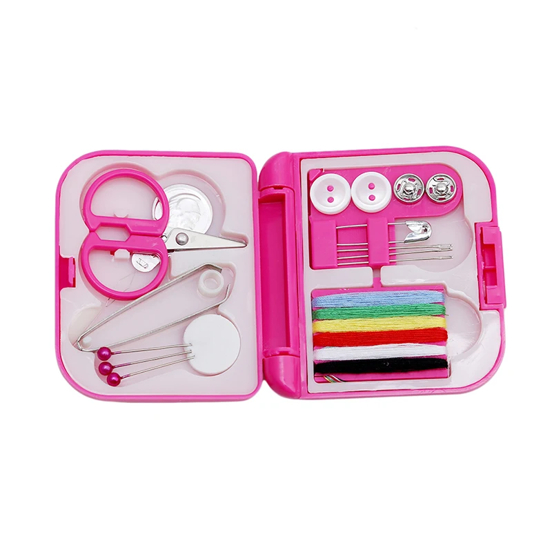 Портативный ящик дорожные швейные наборы резьба иглы наперстки для ножниц