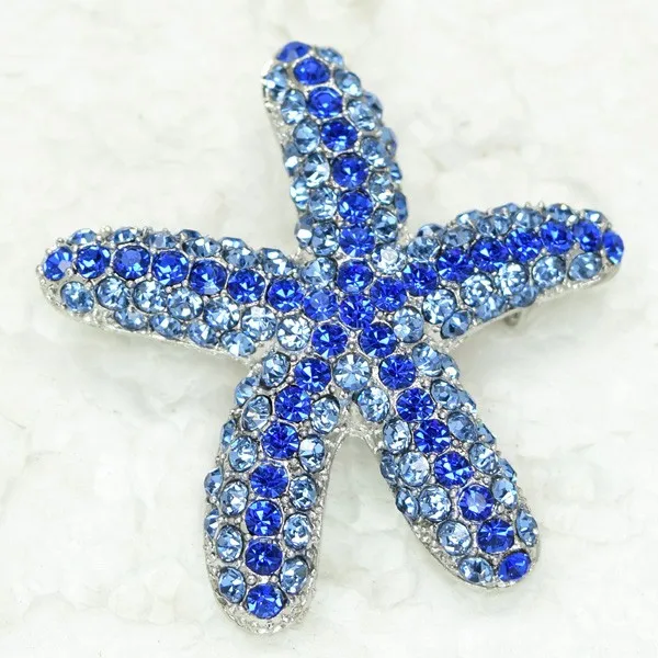 Синие Броши Стразы со звездами C173 B|pin brooch|rhinestone star pinstar pin |