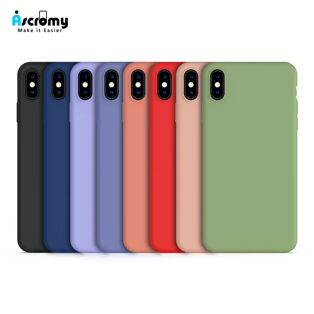 Силиконовый чехол для iPhone Xs Max мягкий жидкий тонкий роскошный брендовый