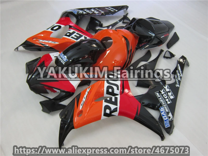 ABS инъекции обтекатели комплект для Honda CBR1000RR 2006 2007 мотоциклетные Обтекатели Badywork