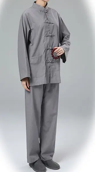 Унисекс серые высококачественные хлопковые осенние и весенние костюмы одежда