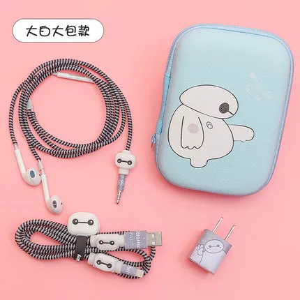 Новые мультяшный usb-кабель протектор для наушников наушники линии заставка для iPhone 7 7 плюс 6 6s 8 X Зарядное устройство линии Защита кабеля данных - Цвет: 6