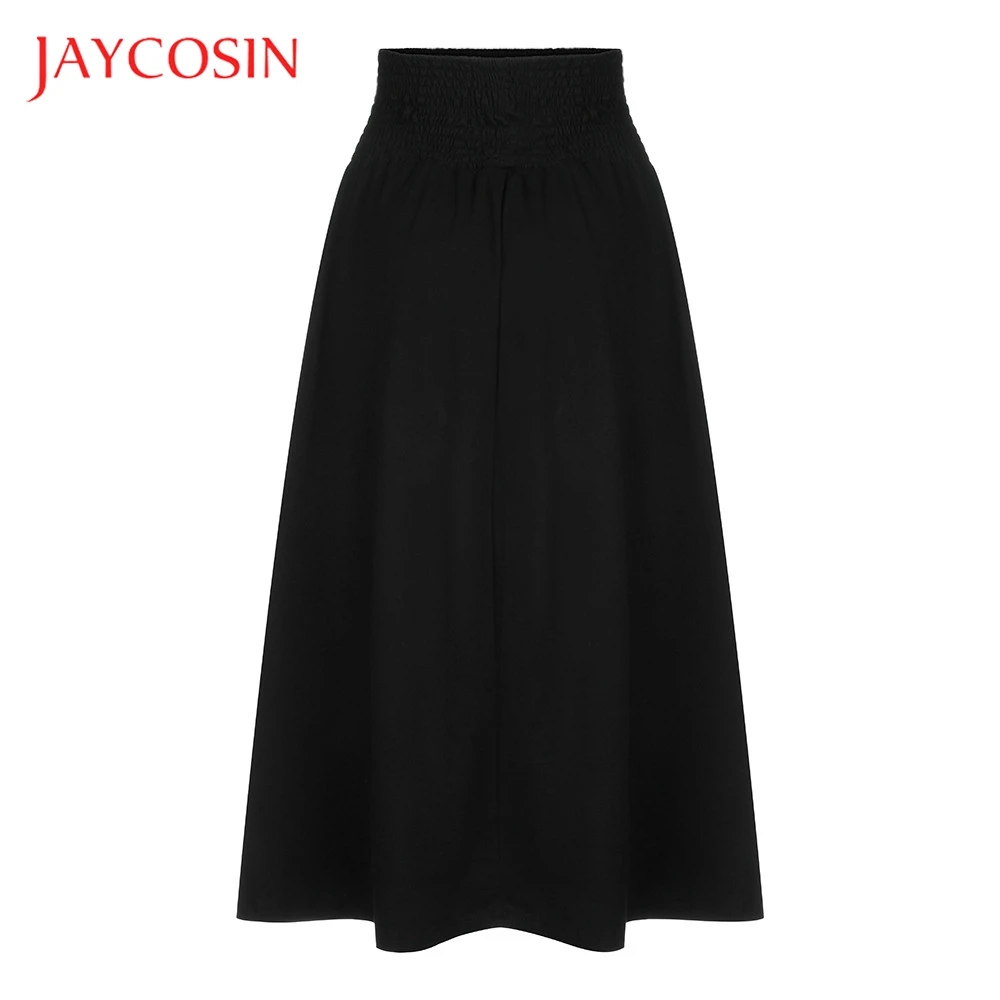 Женская плиссированная юбка JAYCOSIN винтажная однотонная длинная Плиссированная