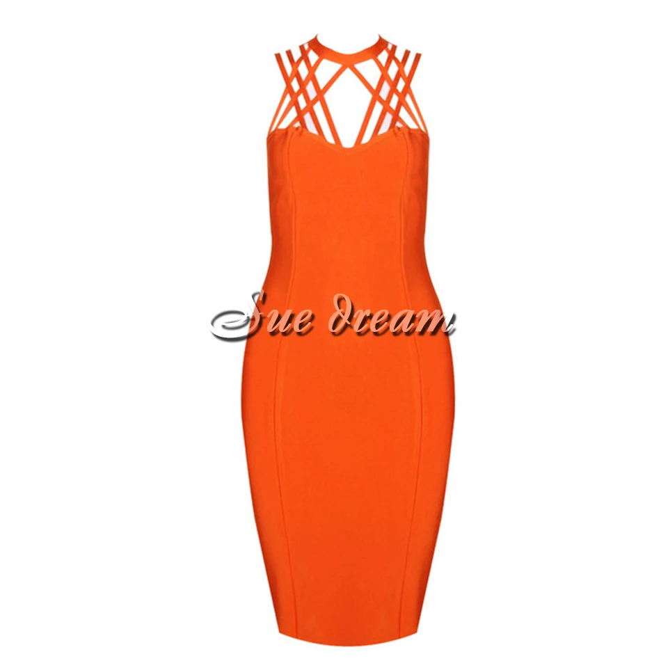 2021 летнее Новое Женское Бандажное платье без рукавов с круглым вырезом
