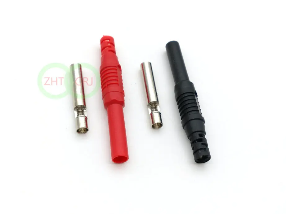 

20/50/100pcs Copper 4mm Banana socket Female Nylon Glue Handle for measurement DIY