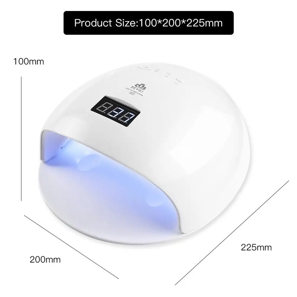 60 Вт УФ LED Сушилка для ногтей лампа отверждения с датчиком и таймером гель-лака