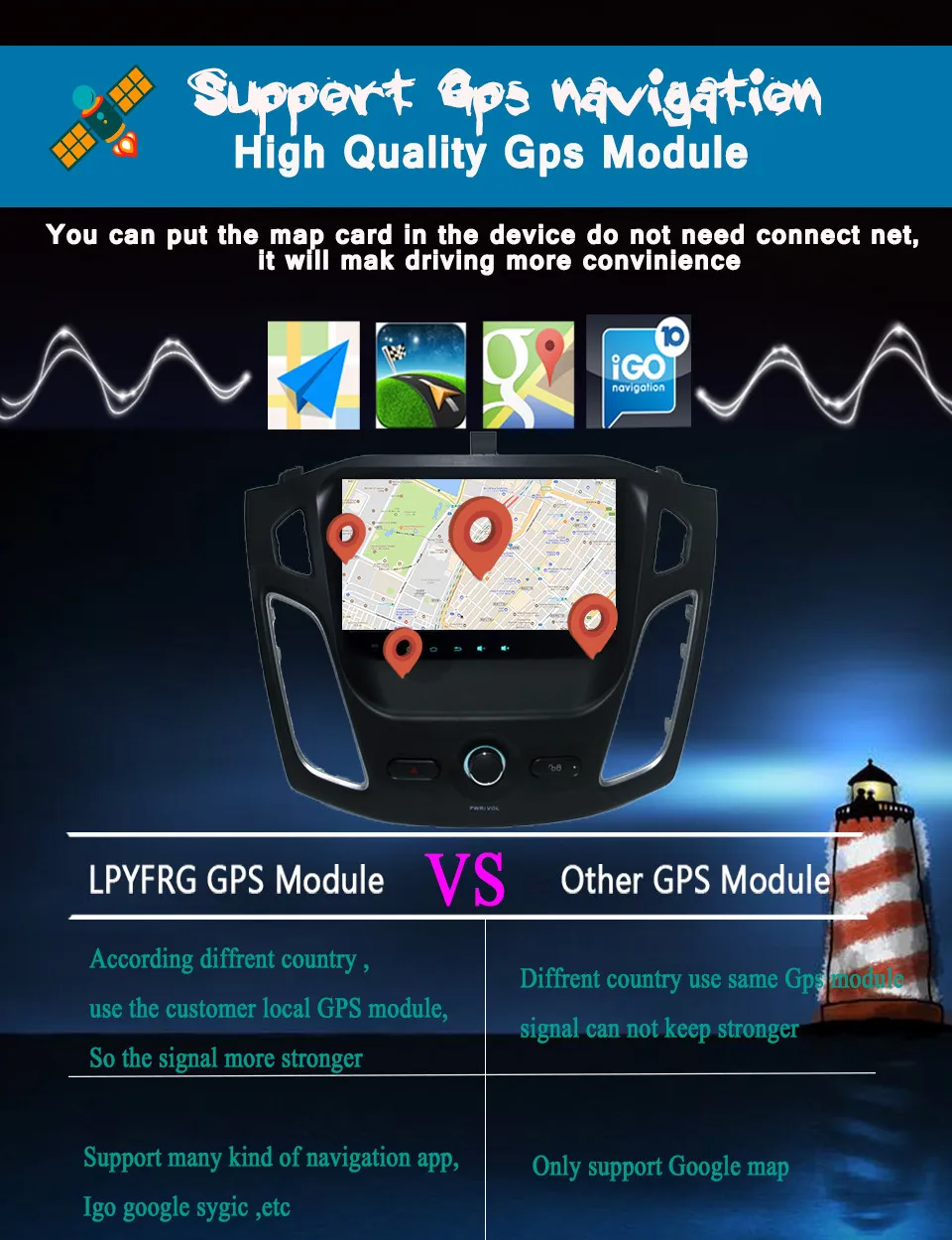 Ram 4G rom 64G HD 1024X600 Android 9,0 автомобильный dvd-плеер для Ford Focus 3 2011 2012 2013 gps навигация радио 3/4G wifi Аудио